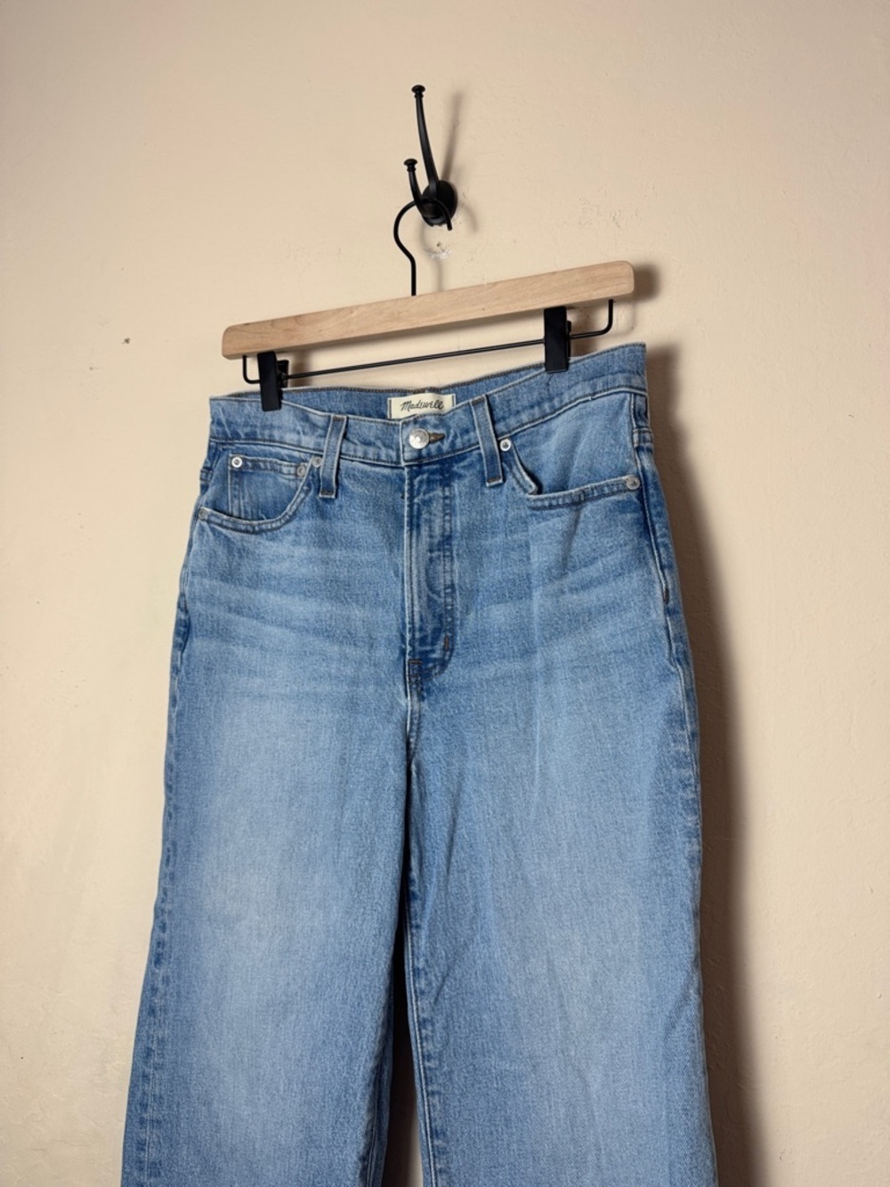 Madewell The Petite Perfect Vintage Wide-Leg Crop Jean in Catlin Wash Size 29P - Picture 3 of 6